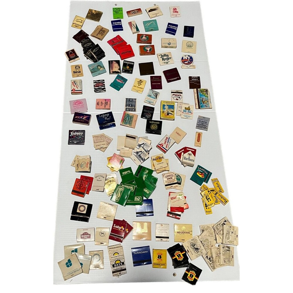 Vintage Matchbooks matchBoxes Large Lot Some Full Some Empty~130 Plus